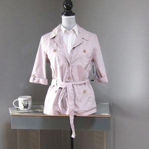 NEW Bandolino Lilac Tallulah Belted Jacket Size M
